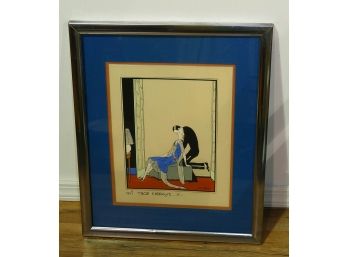 1920's French Art Deco Lithograph - J.S. Gree
