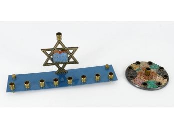 2 Different Menorahs - Made In Israel