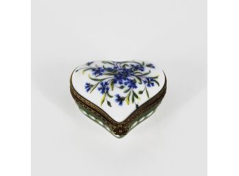 Limoges France Porcelain Heart Trinket Box