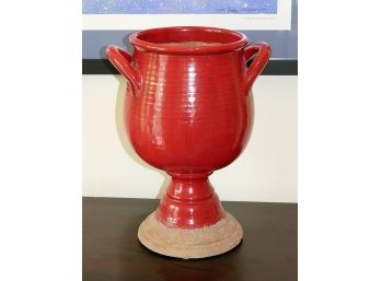 Pottery Barn Tuscan Terra Cotta Vase - Double Handled Urn