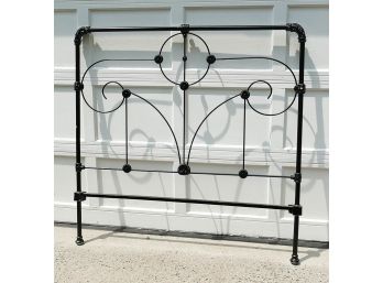 Antique Cast And Wrought Iron Headboard - Full Size