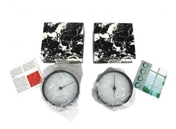 Vintage Mid-Century Modern Henning Koppel For Georg Jensen Denmark Clock & Barometer - Never Used