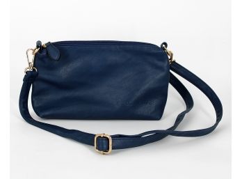Louenhide Blue Vegan Leather Crossbody Shoulder Bag