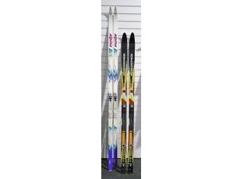 2 Pairs Of Cross Country Skis - Rossignol Off Tempo (Off Trail) & Alpina Light Touring 2200