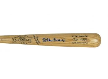 Baseball Bat Hand Signed By Stan Musial