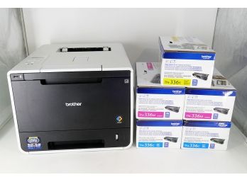Brother Printer HLL8250CDN Color Printer With 6 High Yield Toner Cartridges (New)