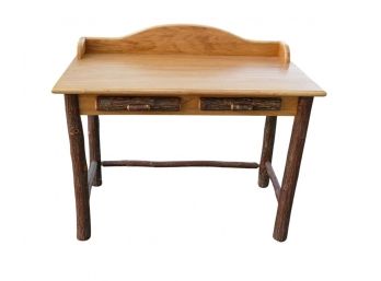 Old Hickory (Shelbyville, IN) Hand Crafted Desk - Original Cost Was Over $2000