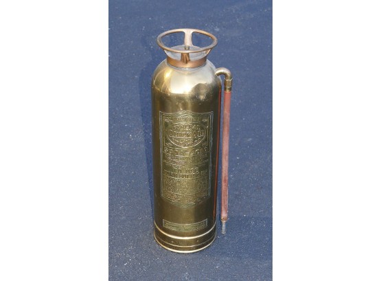 Vintage General Detroit Brass Fire Extinguisher