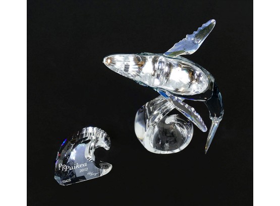 Swarovski Crystal SCS Annual Edition 2012 Whale Paikea Sculpture