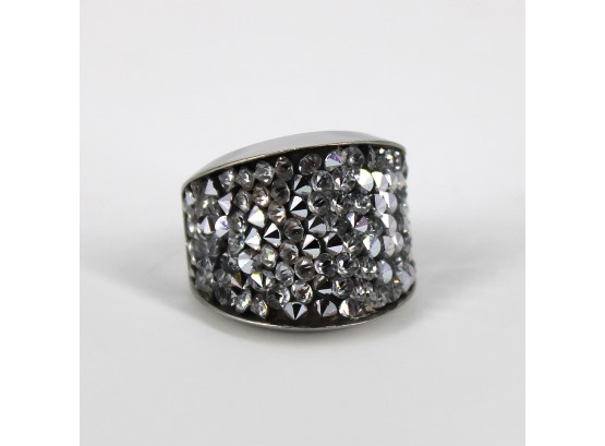Swarovski Crystal Rock Ring - Size 58-60 (Size 8.5)