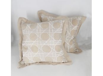 Pair Of Down Filled Throw Pillows - C. Wonder Covers