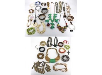 35 Pieces Of Designer Jewelry - Lee Angel, J.Crew, Carolee, R.J. Graziano, Adrienne Vittadini, Vernier Watch