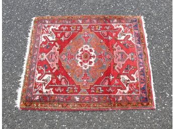 Vintage Hand-Knotted Persian Wool Rug (2'7' X 3'1')