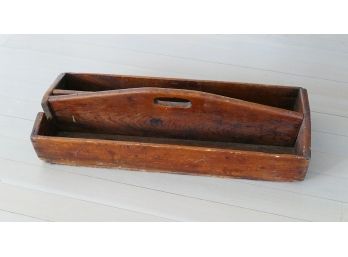 Antique Carpenter's Wooden Toolbox