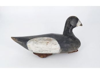 Vintage Hand Carved And Painted Wooden Duck Decoy
