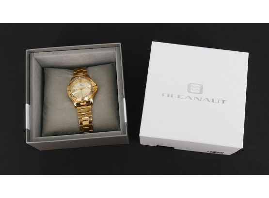 Oceanaut Women's Camara Quartz Watch (OC981) - Gold Stainless Steel Strap - Never Worn In Box