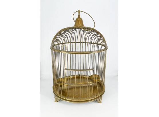 Vintage Solid Brass Birdcage - Paid $2500 - 29' Tall