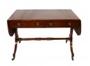 Antique Regency Style Drop Leaf Mahogany Sofa Table
