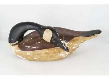Guy Taplin (b. 1939) Carved And Painted Gesso Wood Canada Goose Sculpture