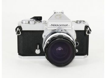 Vintage Nikon Nikkormat FT2 SLR Camera With 2 Lenses