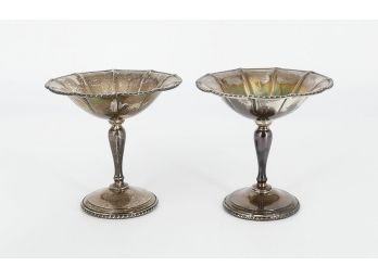 Pair Of Webster Company Sterling Silver Compotes