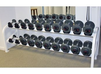 Excellent Set Of GPI Dumbbells And Cybex Rack - 10 Pairs (5 - 50LBS) - Rarely Used In A Home Gym ($3500)