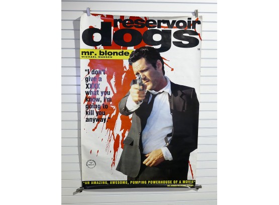 Original Reservoir Dogs Movie Poster (Quentin Tarantino, 1992) - Very Rare Bus Stop Size (40'x 60')