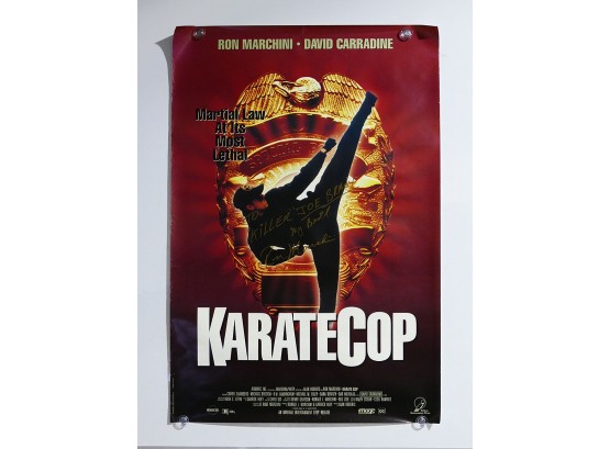 Karate Cop (1991) One-Sheet Movie Poster - Signed By Ron Marchini