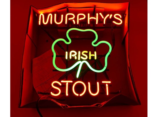 Murphy's Irish Stout Beer Neon Sign - Never Displayed