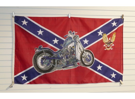 Harley Davidson High Times Chopper Confederate Flag