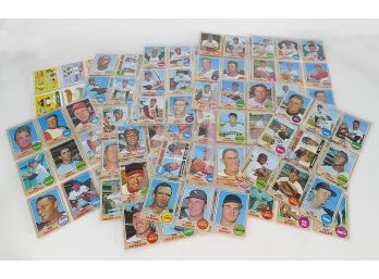 1968 Topps Baseball Cards - Approximately 100 Cards