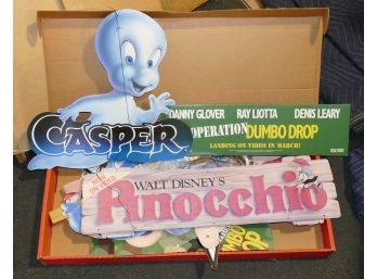 3 Different Movie Video Store Mobiles - Casper, Pinocchio, Operation Dumbo Drop