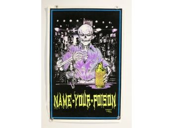 1996 Black Light Poster - Name Your Poison (Fashion Victim - Funky Enterprises #911)