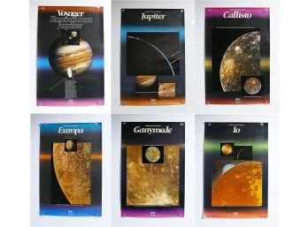 Rare NASA Voyager Encounters Jupiter Poster Set Of 6 (1980)