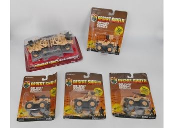 1990 DSI Desert Shield & Combat Force Diecast Vehicles And Bridge Set - New In Boxes