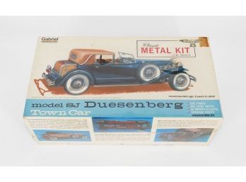 Vintage 1975 Gabriel Duesenberg SJ Town Car 1-18 Scale Metal Model Kit - Still Factory Sealed