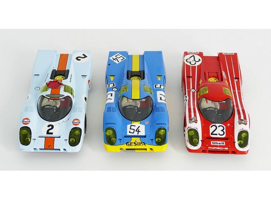 Lot Of 3 - Carrera Porsche 917K Slot Cars - Digital 1/24 Scale