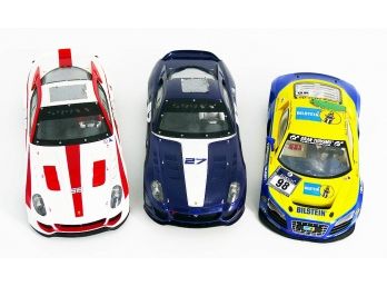 Lot Of 3 - Carrera Ferrari & Audi Slot Cars - Digital 1/24 Scale