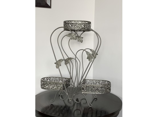 Gorgeous Wrought Metal Plant Stand