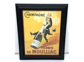 French Reproduction Poster Print - Champagne Vicomte De Moulliac