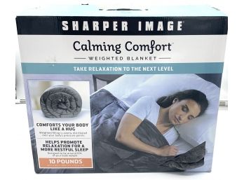 Sharper Image Calming Comfort 10 Pound Weighted Blanket (Retail $129) - New In Box