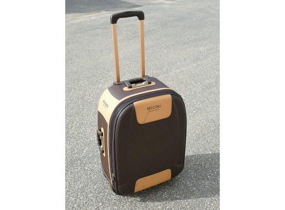Rioni Signature Monogram 360 Wheeled Luggage With Telescoping Handle - Cost $545