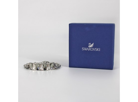 Swarovski Crystal Geometric Bracelet In Box