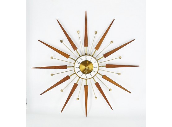 Vintage Mid-Century Modern Elgin Starburst Atomic Clock