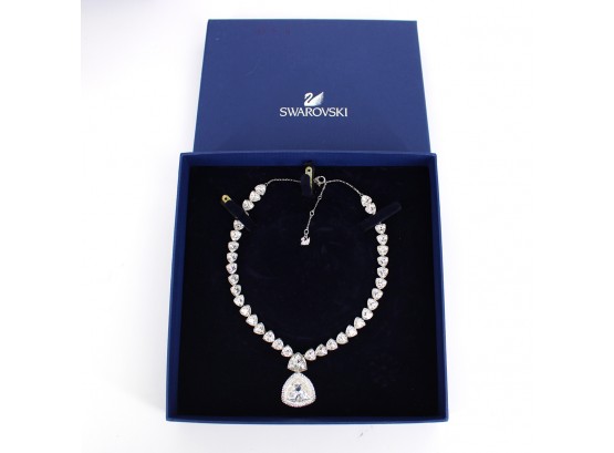 Swarovski Crystal 'Begin' Collar Necklace In Box