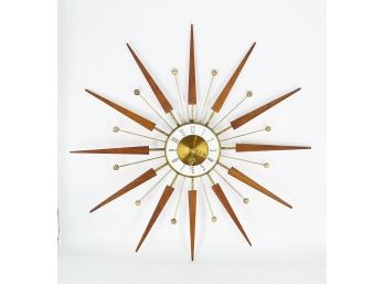 Vintage Mid-Century Modern Elgin Starburst Atomic Clock