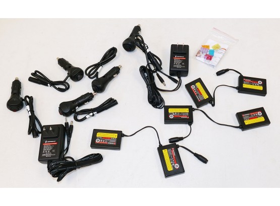 Large Lot Of Gerbing 7V & 12V Accessories For Heated Clothing - Batteries And Chargers - Over $400 Cost