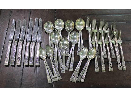 38 Pieces Of Community Plate Silverplate
