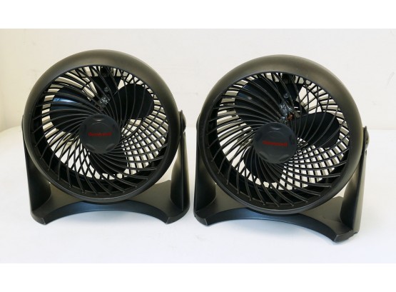 Pair Of Honeywell 11' Table Fans - 3 Speed