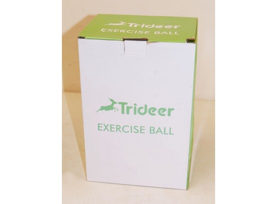 Trideer Swiss Exercise Ball With Pump - Purple / 65cm - New In Box